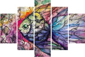 Kép - színes hal (150x105 cm)