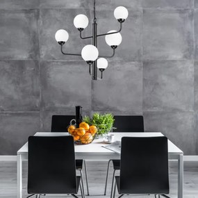 Csillár láncon OSCAR 6xG9/5W/230V fekete