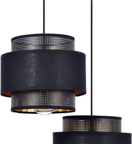 KAJA K-5282 AMOS Fekete Színű Függeszték 3xE27 15W IP20