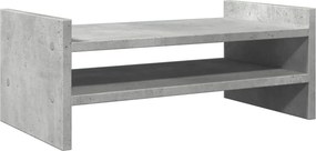 vidaXL betonszürke szerelt fa monitorállvány 50 x 27 x 20 cm