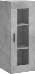 vidaXL betonszürke fali szekrény 34,5 x 34 x 90 cm
