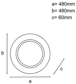 LED dimmelhető mennyezeti lámpa LED/25W/230V 3000-6500K + távirányító