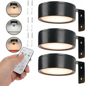 3 Db Lámpa Távirányítóval, Mágneses, 3 Féle Fényszínnel