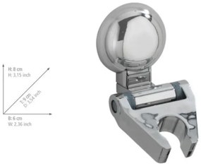 WENKO 20619100-FIORINA zuhanytartó 6x9 cm fényes króm