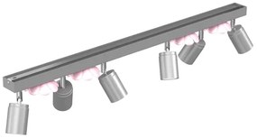 Spotlámpa FLOWER 6xGU10/8W/230V matt króm