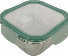 Smukee Üvegtartály fedővel, szellőzővel Négyzet alakú 700ml