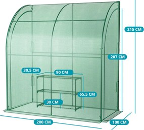 Melegház 197 cm × 97 cm × 204 cm