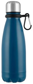 Altom Rozsdamentes acél vizes palack karabinerrel350 ml , tengerészkék