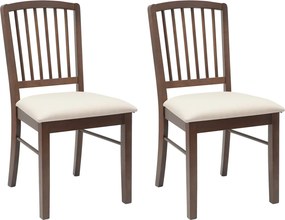 vidaXL Étkező Székek 2 pcs Világos Barna 50 x 52,5 x 91 cm