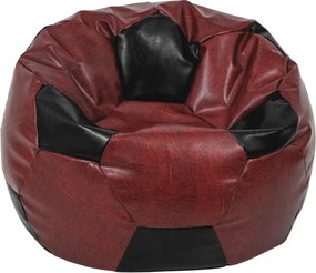 Mondo Ball babzsákfotel - műbőr - bordó/fekete - 170 liter R