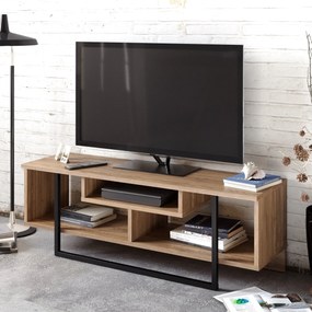 TV szekrény Asal (120) - Walnut, Black