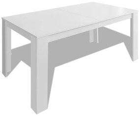 Fehér étkezőasztal 140 x 80 x 75 cm