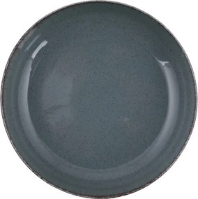 Tányérkészlet porcelán, kék, 24 darabos