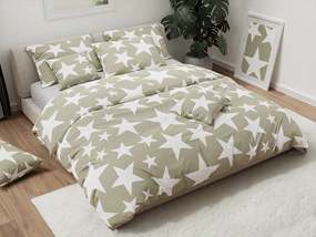 Star szürke pamut ágyneműhuzat Ágyneműhuzat mérete: 70 x 90 cm | 140 x 200 cm