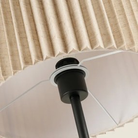 Brilagi - Állólámpa NORDIC WAVE 1xE27/15W/230V lenvászon/fekete