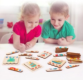 Angol tanuló puzzle oktató fajáték