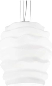 Ideal Lux - Csillár zsinóron KARMA 1xE27/60W/230V átm. 38 cm fehér