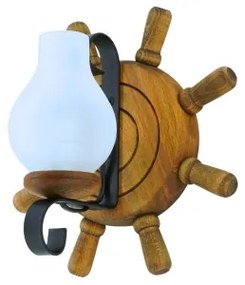 Fali lámpa TIMONA 1xE14/40W/230V bükkfa