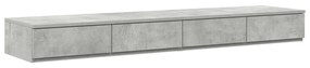Éjjeli Asztalok Beton szürke Szerelt fa 160 x 36.5 x 16.5 cm