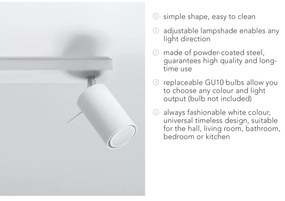 Etna fehér mennyezeti lámpa - Sollux