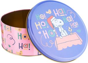 PEANUTS fém tárolódoboz Ø16,7 cm Snoopy HoHoHo