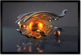 Poszterek keretben 60x40 Absztrakt Golyók a kézben