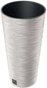 Prosperplast FURU SLIM ECO WOOD 30 cm fehér virágcserép