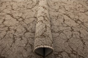 Hurkos Szőnyeg Barna Bézs, Mint Beton Filc A Nappaliba Marble 200x250 cm