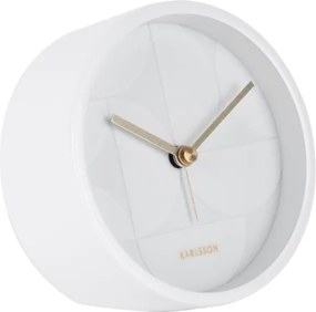 Elemes asztali fehér ébresztőóra hálószobába Echelon Circular