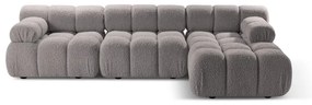 Világosszürke buklé moduláris sarokkanapé (jobb oldali) Bellis – Micadoni Home