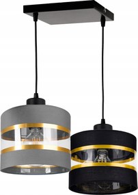 Függőlámpa Túlnyúló mennyezeti csillár lámpabúra 2xE27