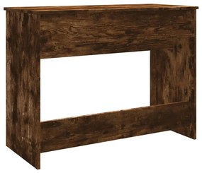 füstös tölgy színű fésülködőasztal tükörrel 100x45x76 cm