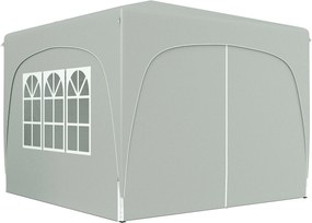 Outsunny 3x3m Pavilon, vízálló, stabil, téli időjárásnak ellenálló, összecsukható pop-up pavilon, UV Védelem 50+, összecsukható partijátor kertépítmén