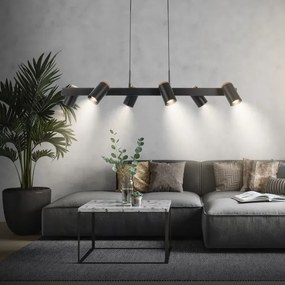 Briloner 4059065 - ERA kábeles csillár 6xGU10/10W/230V fekete