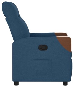 kék szövet dönthető fotel