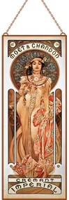 Alfons Mucha - Cremant Imperial üvegkép, falikép