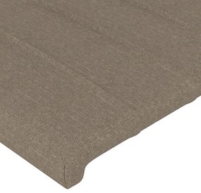 tópszínű szövet fejtámla szárnyakkal 93 x 23 x 118/128 cm