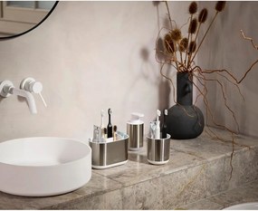 Ezüstszínű rozsdamentes acél szappanadagoló 300 ml Duo Steel – Joseph Joseph