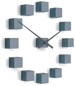 Future Time FT3000GY Cubic grey Design falra ragasztható óra, átmérő 50 cm