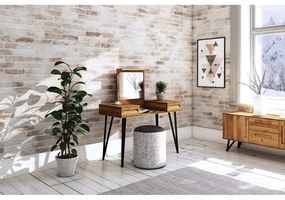 Tölgyfa fésülködőasztal 120x53 cm Golo - The Beds