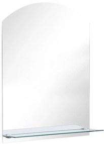 edzett üveg falitükör polccal 50 x 70 cm