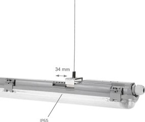Ipari fénycső LIMEA T8 1xG13/20W/230V IP65 120cm