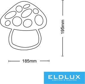 UNIVERSO Fali lámpa 9w 630lm CCT IP20 185x195mm fehér