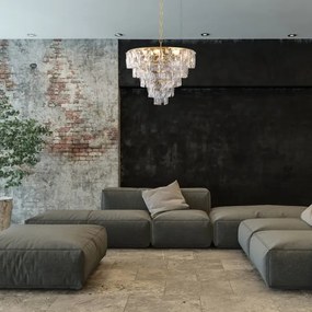 Kristály csillár láncon CHELSEA 6xE14/40W/230V