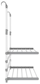 alumínium erkély ruhaszárító 89 x 25 x (60-95) cm