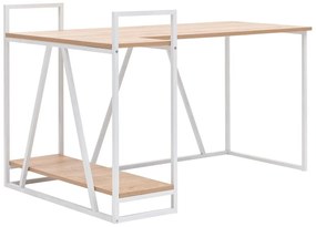 Íróasztal Nidupe 6 (zafír tölgy + fehér) . 1095013