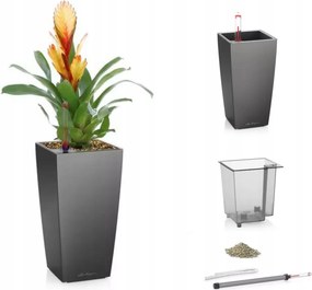 Lechuza Mini Cubi önöntöző kaspó Antracit Lechuza Pon