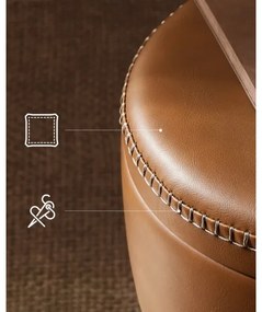 CORE bőr ülőke konyakszínű