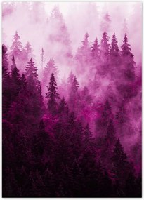 Poszterek 50x70 Tájkép Rózsa Hegyek Köd