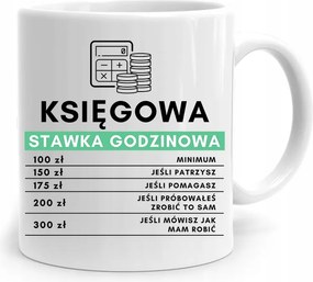 Könyvelői Bögre Óradíj Nyomtatott Fényképpel